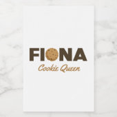 Étiquette Pour Bocaux Fiona cookie queen (Étiquettes simples)