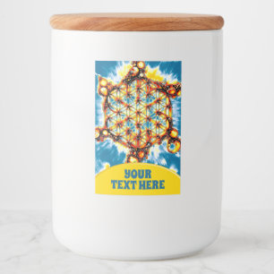 Étiquette Pour Bocaux Fleur De Vie - Façons Colorées 5