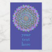 Étiquette Pour Bocaux Fleur De Vie - Mandala India Style 2 (Étiquettes simples)