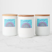 Étiquette Pour Bocaux Fleur de Vie - Mandala Style Inde 2 (Bouteilles)