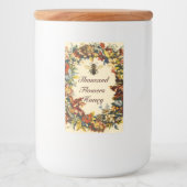 ÉTIQUETTE POUR BOCAUX FLEURS DE PRINTEMPS HONEY BEE, BEEKEEPER (Devant)