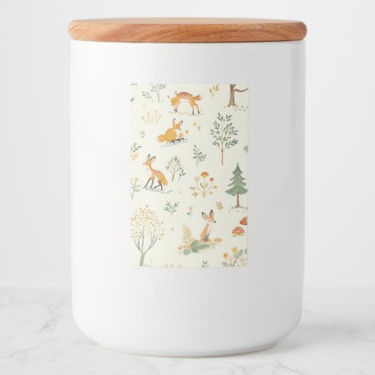 Étiquette Pour Bocaux "Fox Jar de Whimsy" (Devant)