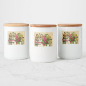 ÉTIQUETTE POUR BOCAUX FRUITS DE SAISON / OISEAUX ET RASPBERRIES PRÉSERVE (Bouteilles)