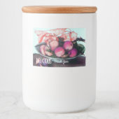 Étiquette Pour Bocaux FRUITS DE SAISON / PEACHES Peach Jam Preserve (Devant)