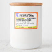 Étiquette Pour Bocaux Funny Prescription Strength Food Label (Devant)
