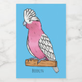 Étiquette Pour Bocaux Galah bird cartoon illustration (Étiquettes simples)