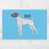 Étiquette Pour Bocaux German Shorthred Pointer dog (Étiquettes simples)