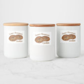 Étiquette Pour Bocaux Gingersnap Gingersnap Biscuit Ginger Nut cookies (Bouteilles)