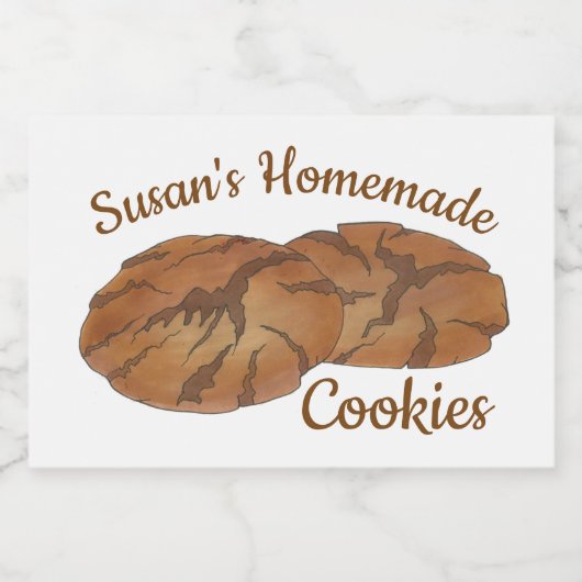 Étiquette Pour Bocaux Gingersnap Gingersnap Biscuit Ginger Nut cookies (Étiquettes simples)