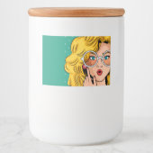 Étiquette Pour Bocaux Girl #1 (Devant)