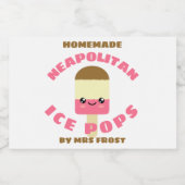 Étiquette Pour Bocaux Glaces napolitaines (Étiquettes simples)