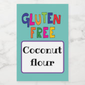 Étiquette Pour Bocaux gluten sans gluten conscience céliaque nourriture (Étiquettes simples)