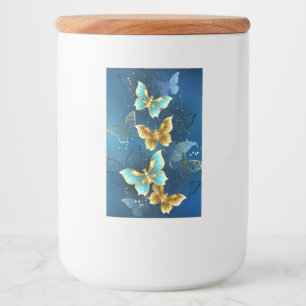 Étiquette Pour Bocaux Golden butterflies