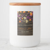 Étiquette Pour Bocaux Grange Bois Plum Rustique Feuilles d'automne Enreg (Devant)