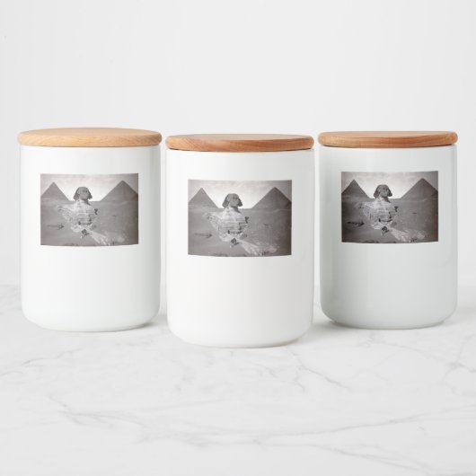 Étiquette Pour Bocaux Great Sphinx & Gizeh Pyramides Necropolis Egypte (Bouteilles)