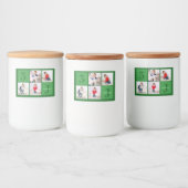 Étiquette Pour Bocaux Green Birthday Boy Photo Collage Custom Party (Bouteilles)