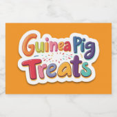 Étiquette Pour Bocaux Guinea pig treats (Étiquettes simples)
