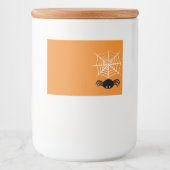 Étiquette Pour Bocaux Halloween Spider Web (Devant)