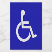 Étiquette Pour Bocaux Handicapés handicapés (Étiquettes simples)