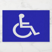 Étiquette Pour Bocaux Handicapés handicapés (Étiquettes simples)