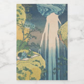 Étiquette Pour Bocaux Hokusai Amida Cascade Japon (Étiquettes simples)