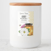 Étiquette Pour Bocaux Honeybee Honey Jar (Devant)