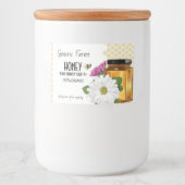 Étiquette Pour Bocaux Honeybee Honey Jar (Devant)