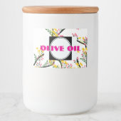 Étiquette Pour Bocaux Huile d'olive (Devant)