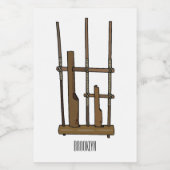 Étiquette Pour Bocaux Illustration Angkpoumon (Étiquettes simples)