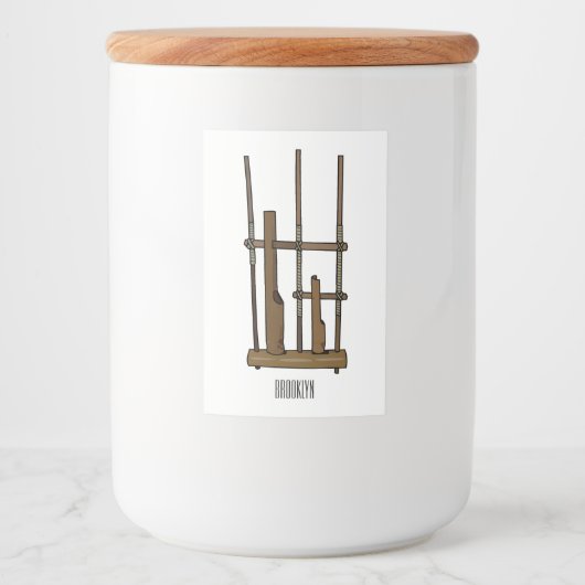 Étiquette Pour Bocaux Illustration Angkpoumon (Devant)