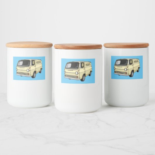 Étiquette Pour Bocaux Illustration classique de van (Bouteilles)