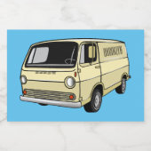 Étiquette Pour Bocaux Illustration classique de van (Étiquettes simples)