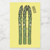 Étiquette Pour Bocaux Illustration d'Asparagus (Étiquettes simples)