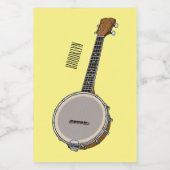 Étiquette Pour Bocaux Illustration de Banjo (Étiquettes simples)