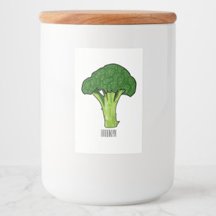 Étiquette Pour Bocaux Illustration de Broccoli