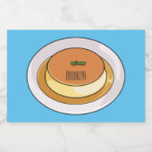 Étiquette Pour Bocaux Illustration de caramel de crème (Étiquettes simples)