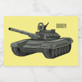 Étiquette Pour Bocaux Illustration de caricature de réservoir (Étiquettes simples)