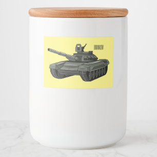 Étiquette Pour Bocaux Illustration de caricature de réservoir