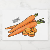 Étiquette Pour Bocaux Illustration de carotte (Étiquettes simples)