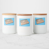 Étiquette Pour Bocaux Illustration de carton d'oeufs (Bouteilles)