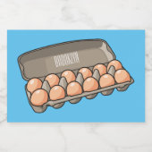 Étiquette Pour Bocaux Illustration de carton d'oeufs (Étiquettes simples)