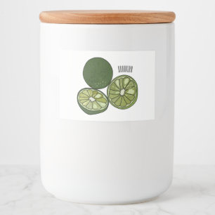 Étiquette Pour Bocaux Illustration de chaux Kaffir