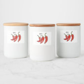 Étiquette Pour Bocaux Illustration de chili (Bouteilles)