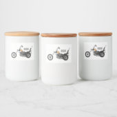 Étiquette Pour Bocaux Illustration de Chopper Motorcycle 1950 (Bouteilles)