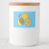 Étiquette Pour Bocaux Illustration de citron (Devant)