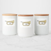 Étiquette Pour Bocaux Illustration de dessin animé Bugle (Bouteilles)