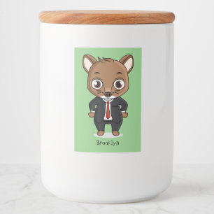 Étiquette Pour Bocaux Illustration de dessin animé de rat mignon