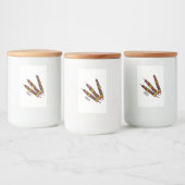 Étiquette Pour Bocaux Illustration de dessin animé Kebab ou kabob (Bouteilles)