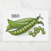 Étiquette Pour Bocaux Illustration de dessin de pois (Étiquettes simples)