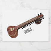 Étiquette Pour Bocaux Illustration de dessin de Sitar (Étiquettes simples)